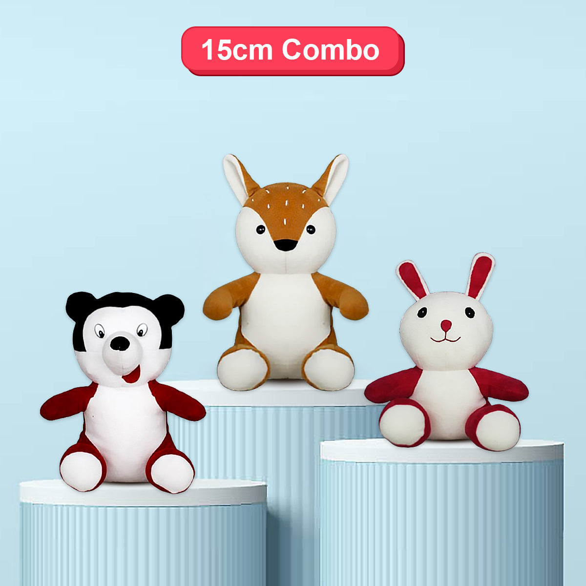 Goldenhub Toys Combo set Of 3 Bunny, Fox & Mickey