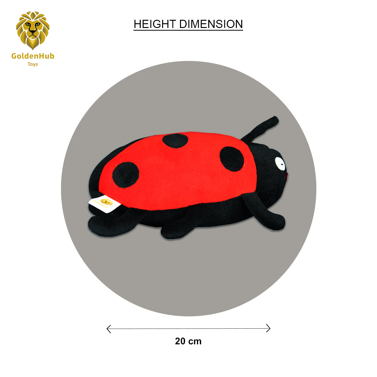 Goldenhub Teddy Lady Bug Plush Toy