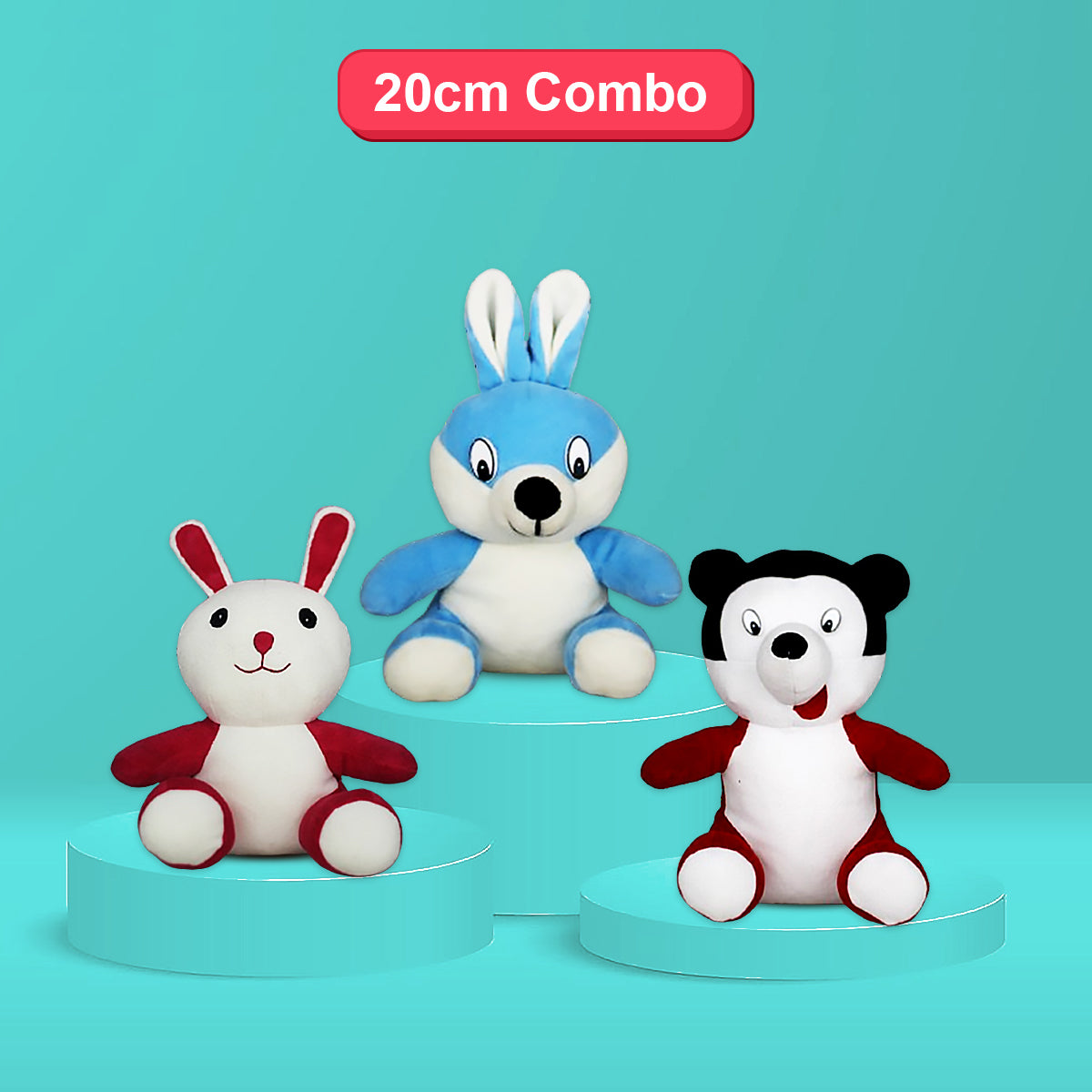 Goldenhub Toys Combo set Of 3 Bunny, Rabbit & Mickey