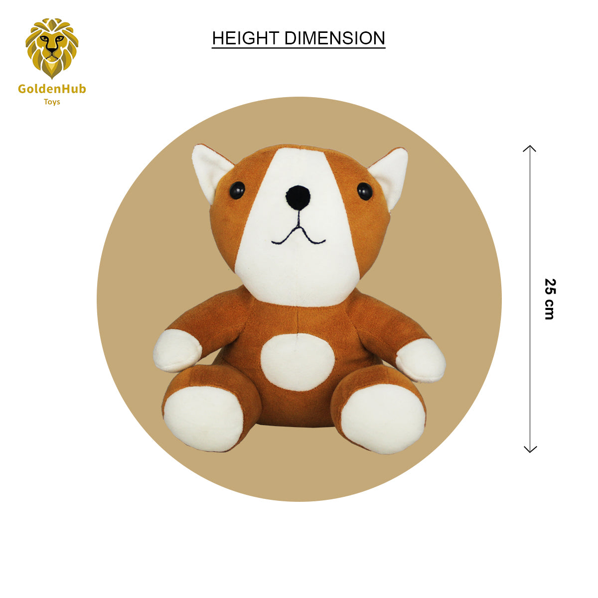 Goldenhub Toys Sitting Dog 25 CM