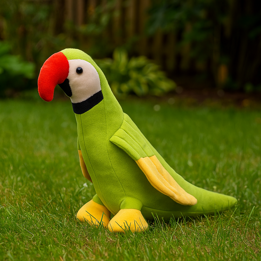 Goldenhub Toys King Parrot 40cm – Soft Plush Green Parrot Stuffed Toy for Kids, Super-Soft, Huggable & Safe, Ideal Gift for Boys & Girls