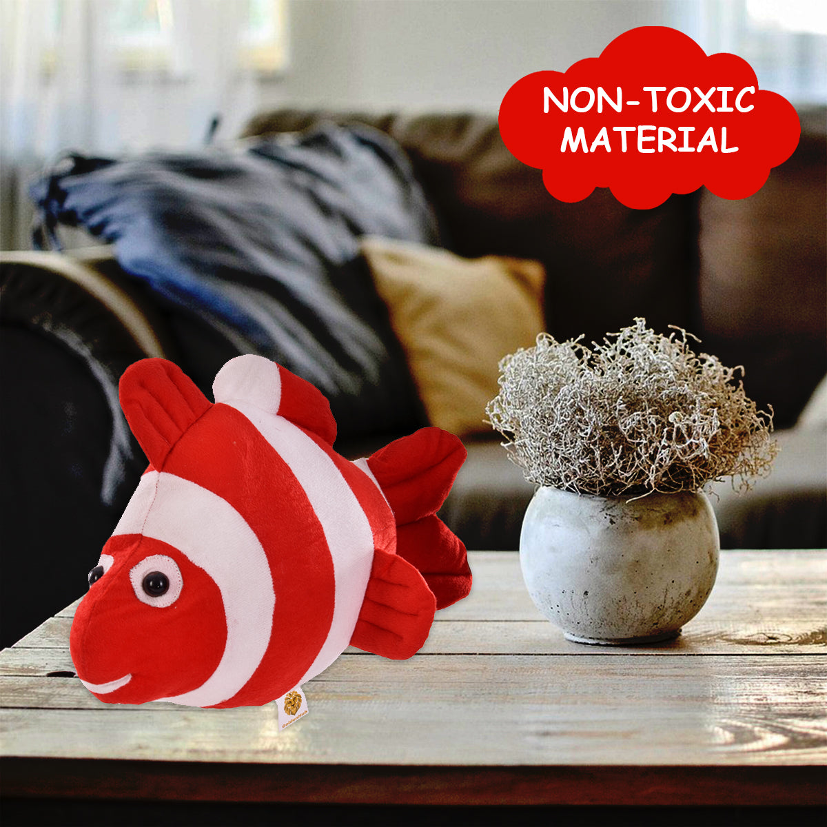 Goldenhub Toys Red Clownfish Soft Toys 38 CM