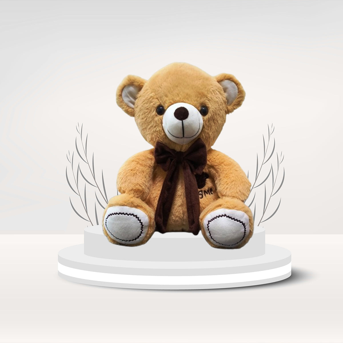 Goldenhub Toys Hug Me Teddy Brown with Zig Zag Sole30CM
