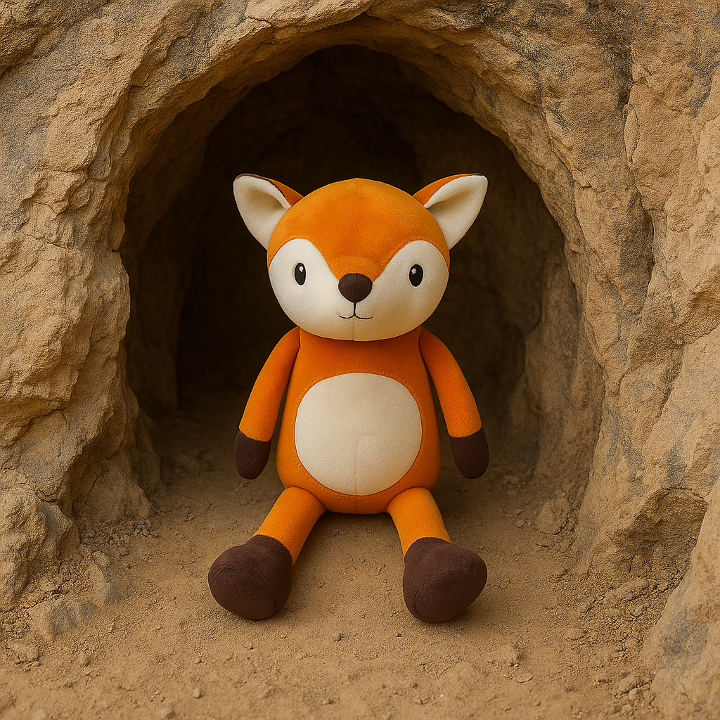 Goldenhub ToysFlappy Leg Fox Soft Toy – 40 CM | Orange & Off-White Plush Animal | Long-Leg Stuffed Fox Toy for Kids | Soft & Cuddly Woodland Toy | Gift for Boys & Girls