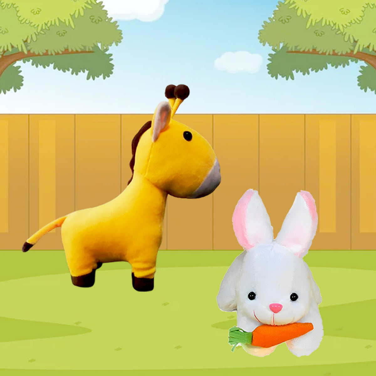 Goldenhub toys Combo Set Of 2 Fonex & Rabbit