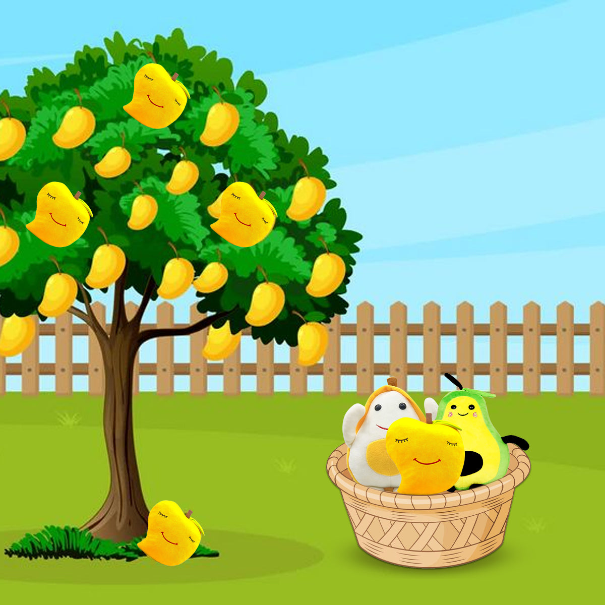 Goldenhub Toys Combo Set Of 3 Avocado & Mango