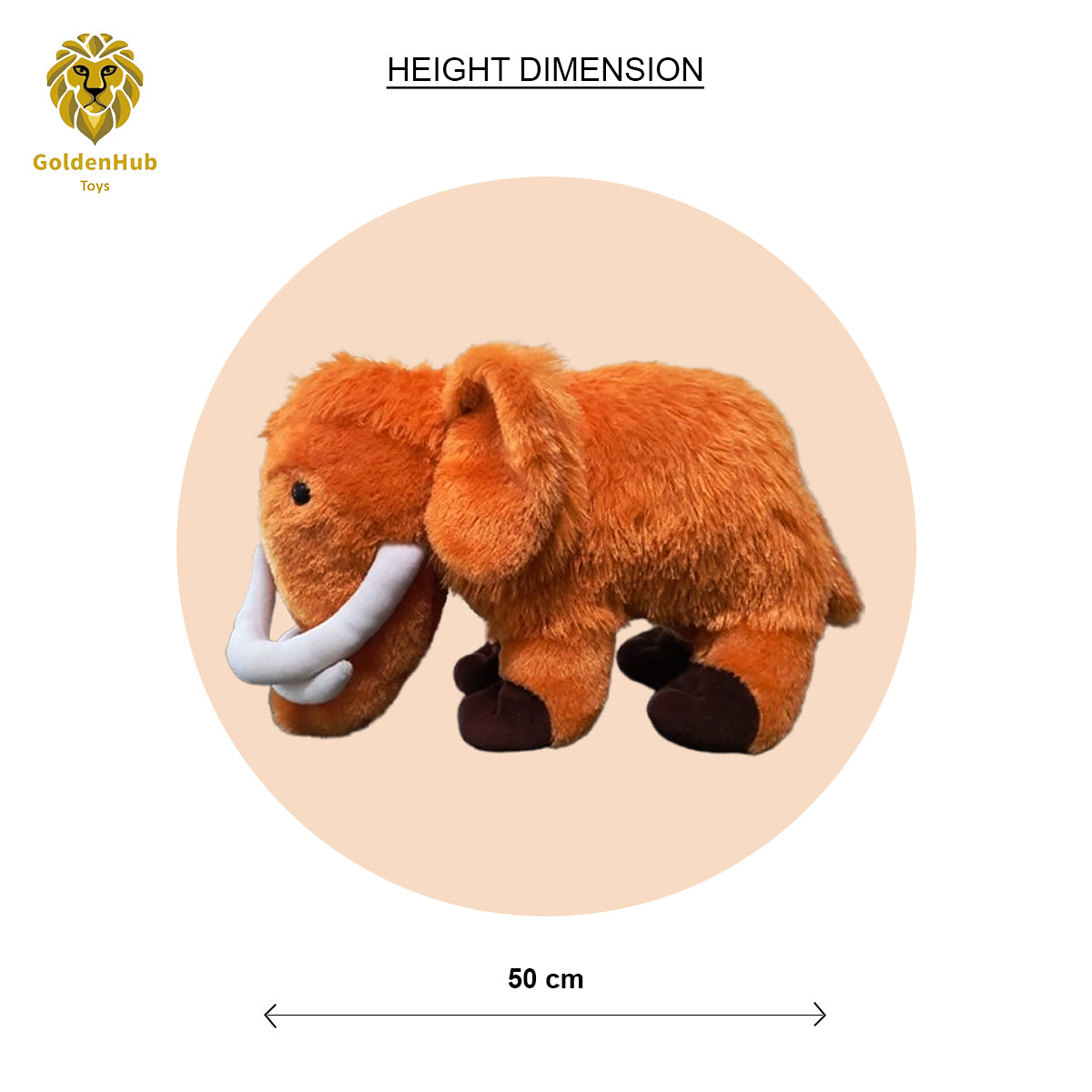 Goldenhub Teddy Jumbo Elephant Standing 45CM