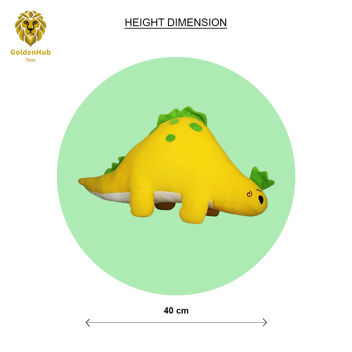 Goldenhub Toy Bubble Dinosaur Yellow 40 CM