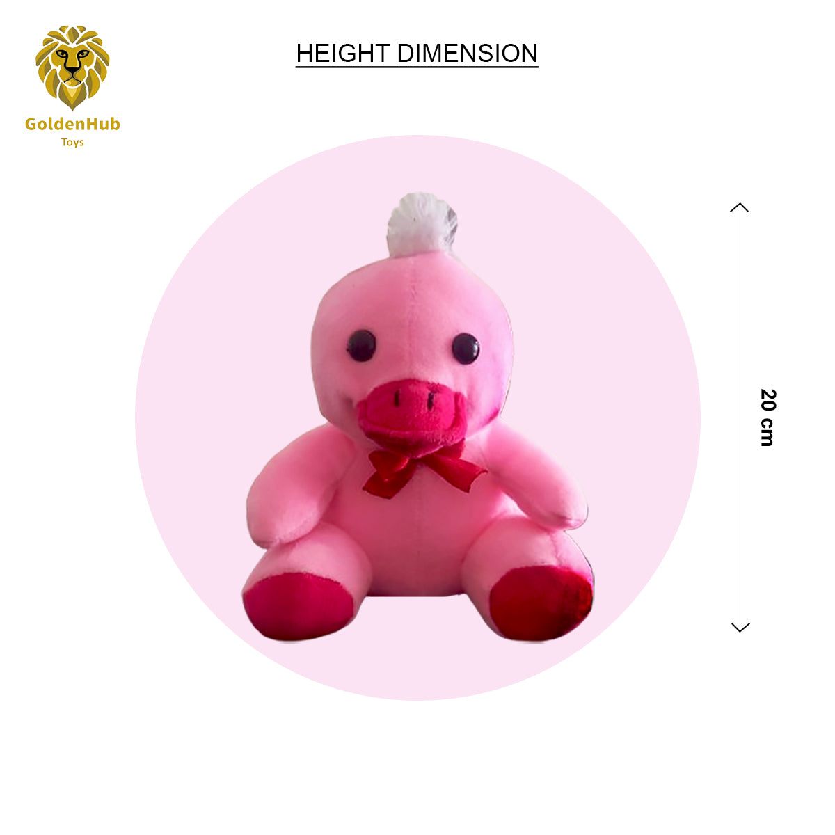 Goldenhub Toys Chick Small 20 CM Pink