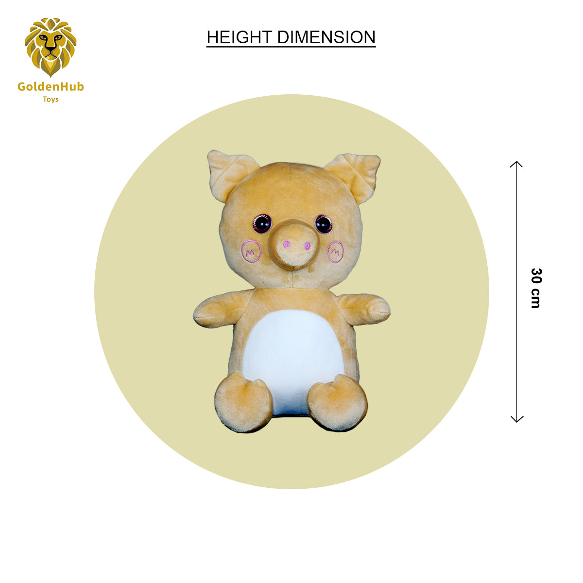 Goldenhub Toys Pig Soft Plush Teddy 40 CM