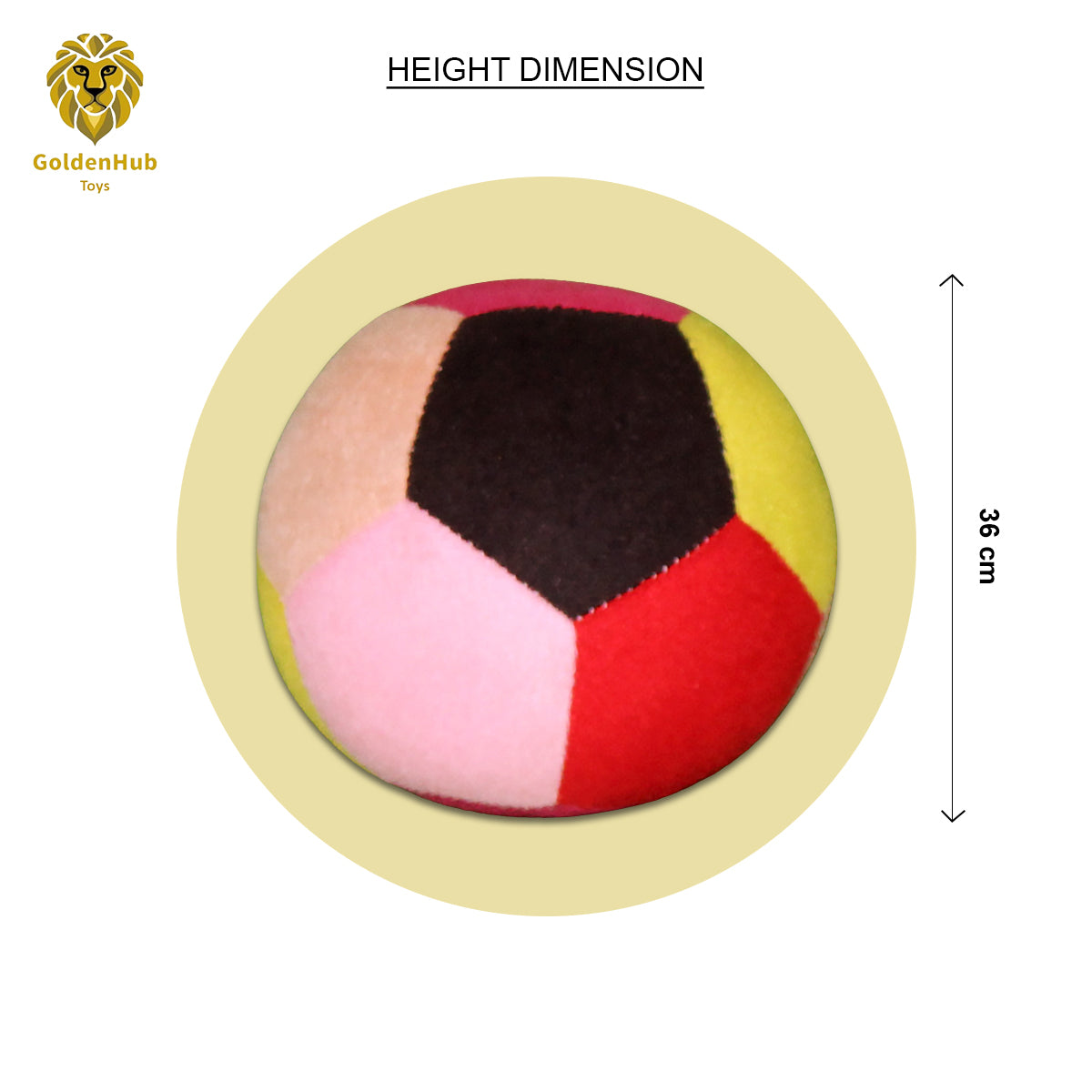 Goldenhub Toys Multicolor Football 20 CM