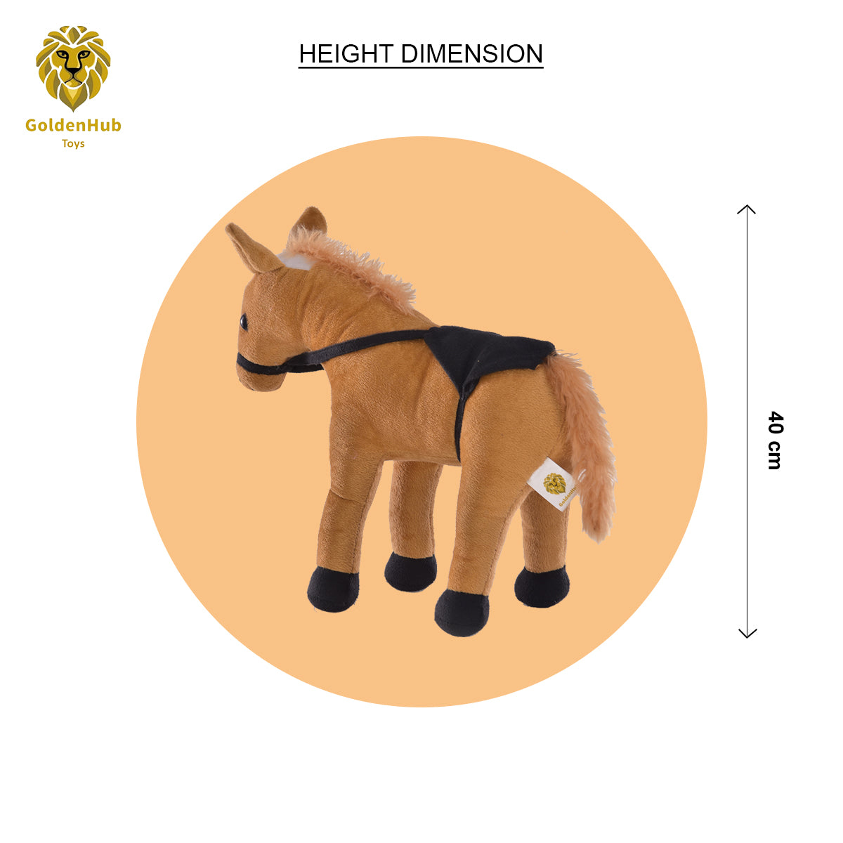 Goldenhub Toys Teddy Horse 40 cm