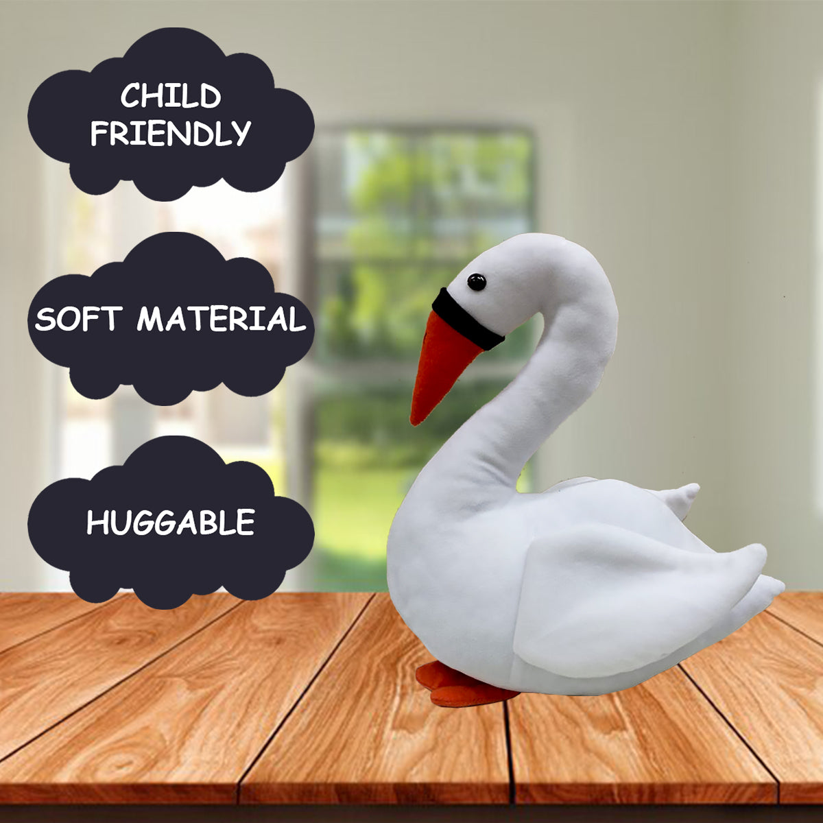 Goldenhub Toys Teddy Swan 34 cm
