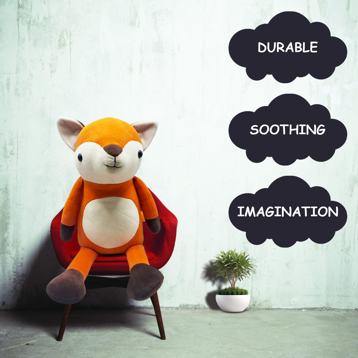 Goldenhub Toys Flappy Leg Fox 40 CM