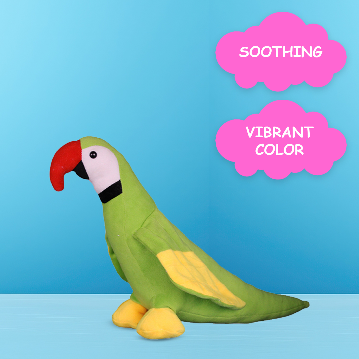 Goldenhub Teddy Green King Parrot - 40 cm