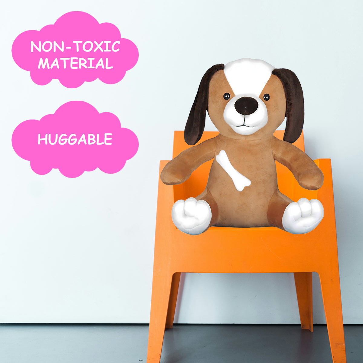 Goldenhub Teddy Bone Dog Brown 30 cm