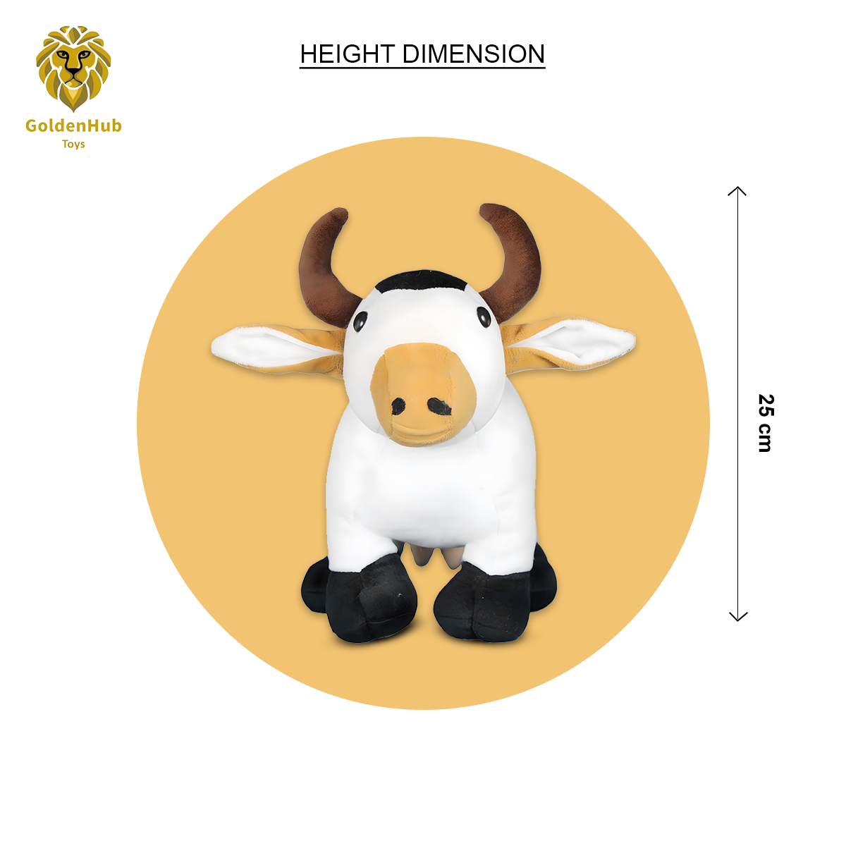 Goldenhub Standing Cow Soft Toys