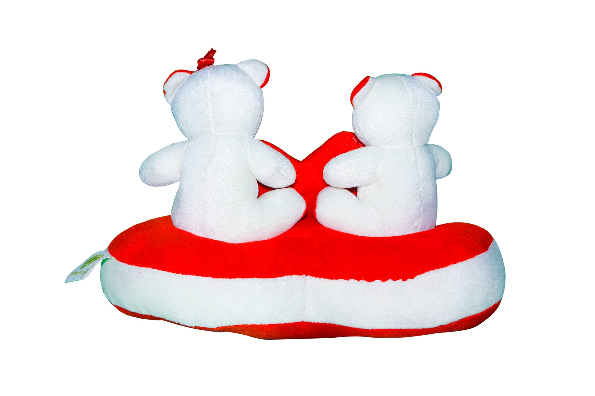 Goldenhub Cute Couple Bear Sitting On Heart with Heart
