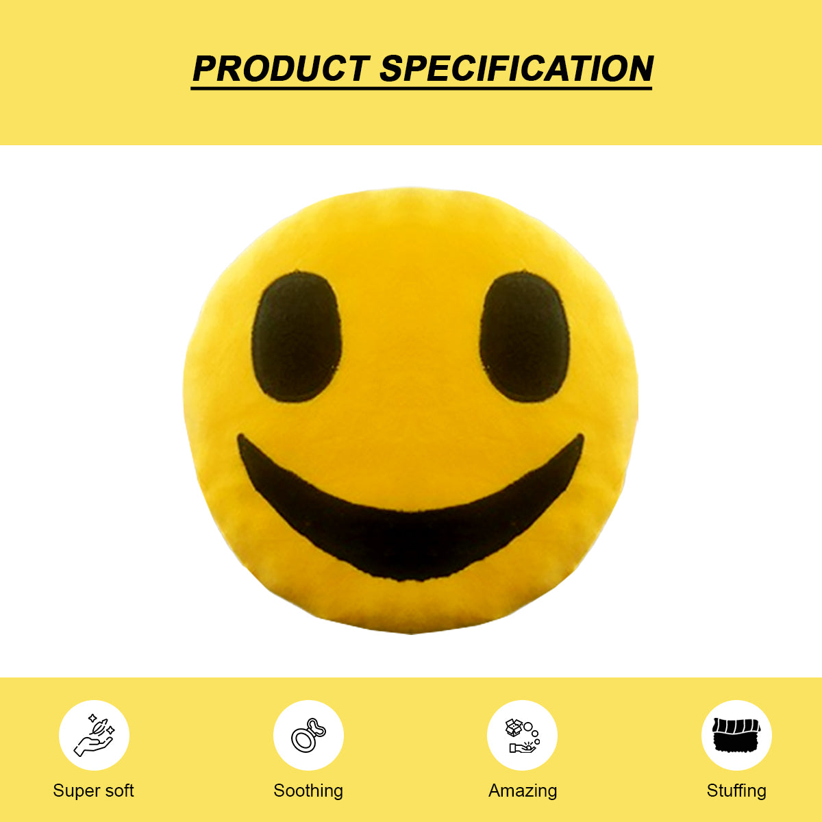 Goldenhub Toys Big Smiley Cushion 25 CM
