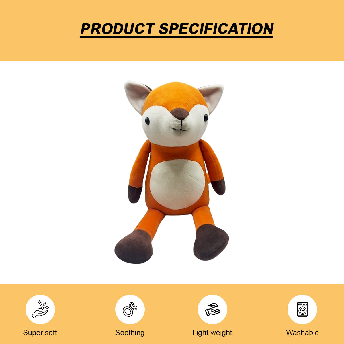Goldenhub Toys Flappy Leg Fox 40 CM