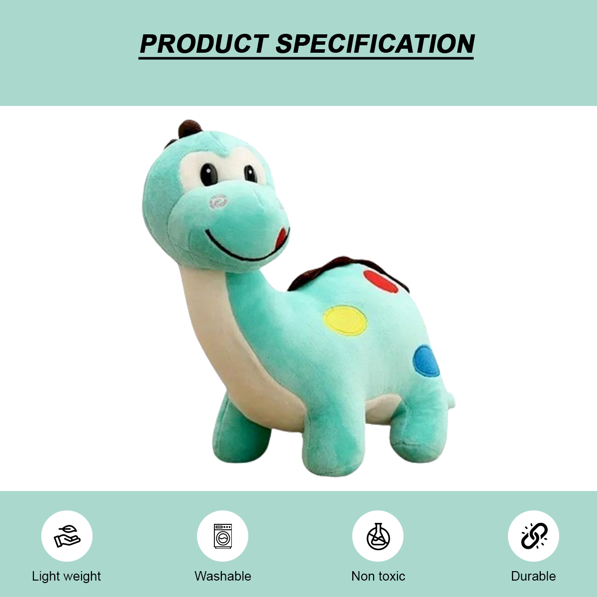 Goldenhub Toys Side Face Dinosaur Soft Toy