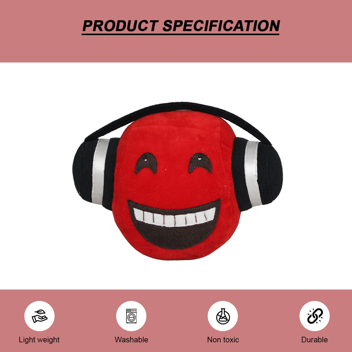 Goldenhub Toys Teddy Headphone Cushion 16 CM For Kids