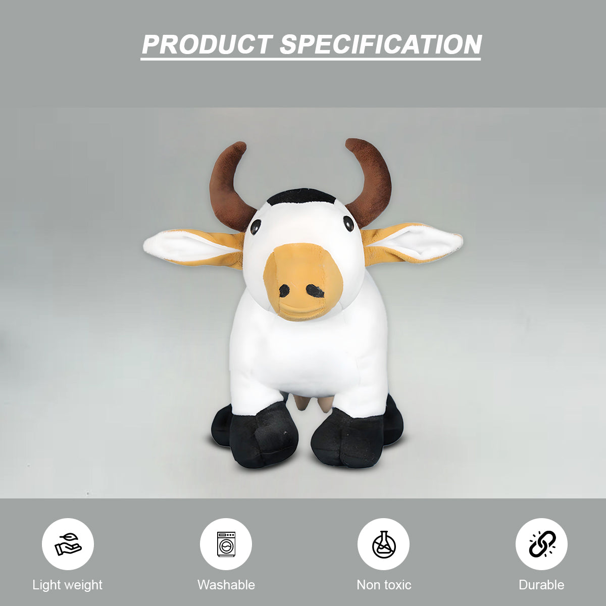 Goldenhub Standing Cow Soft Toys