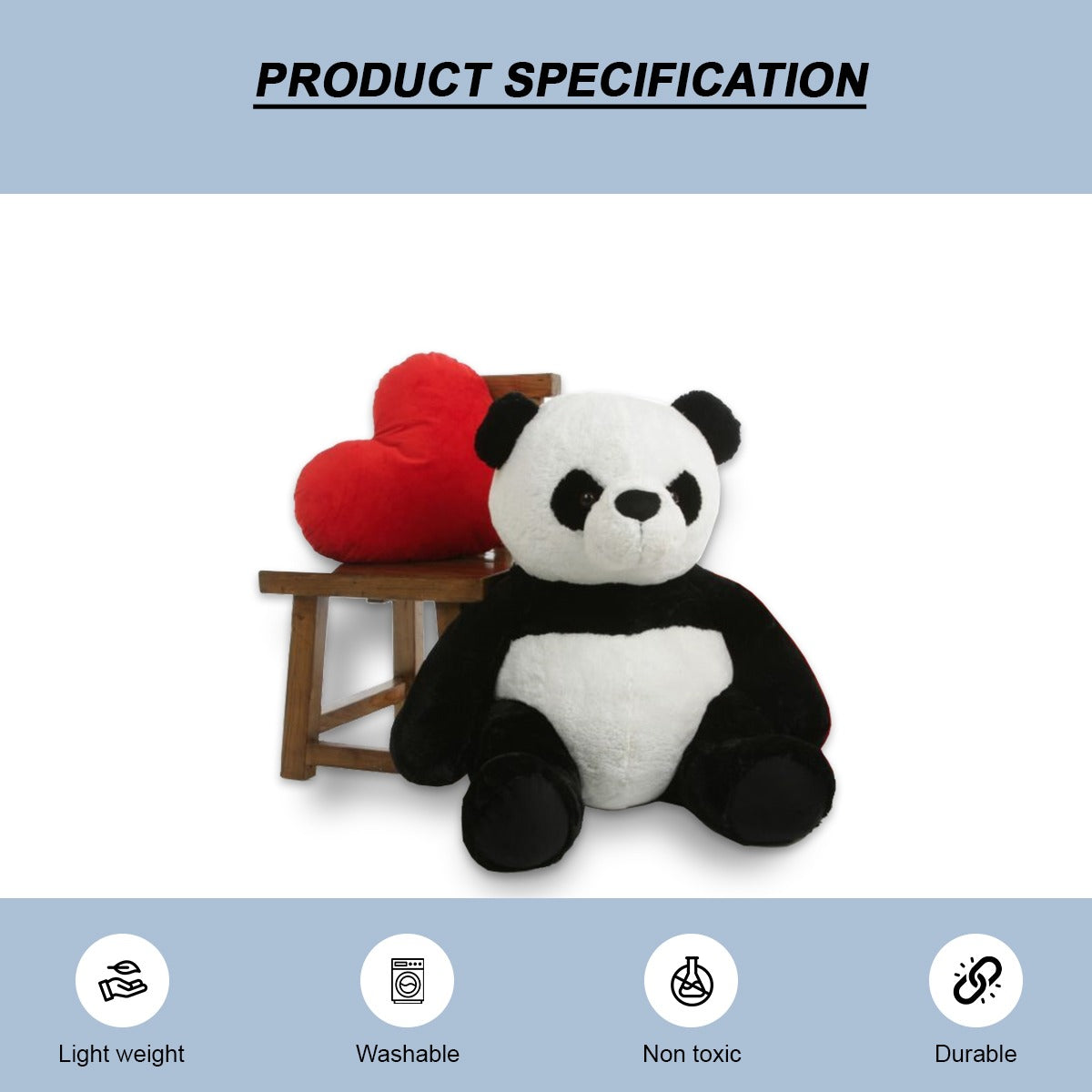 Goldenhub Toys Teddy Panda 90 CM