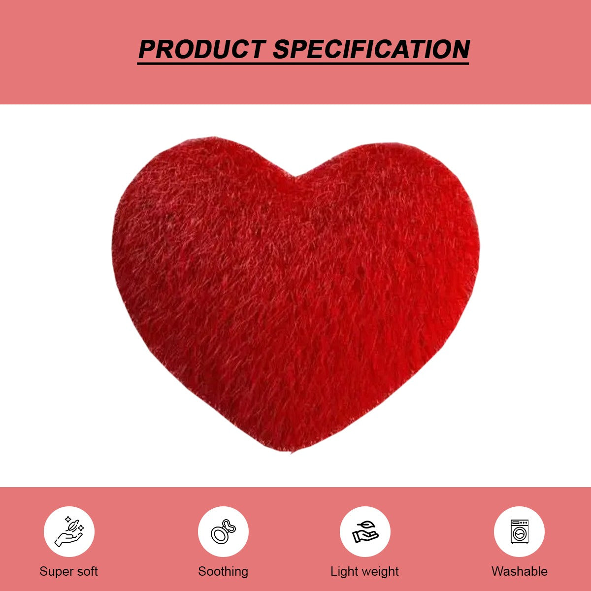 Goldenhub Toys Special Heart Plush Pillow 30 cm
