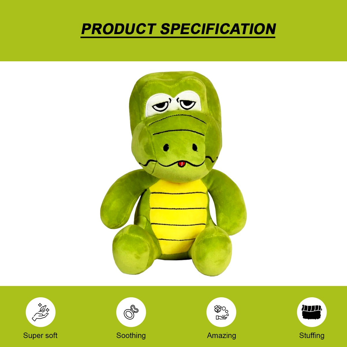 Goldenhub Toys Crocodile Sitting Soft Toys 25 cm