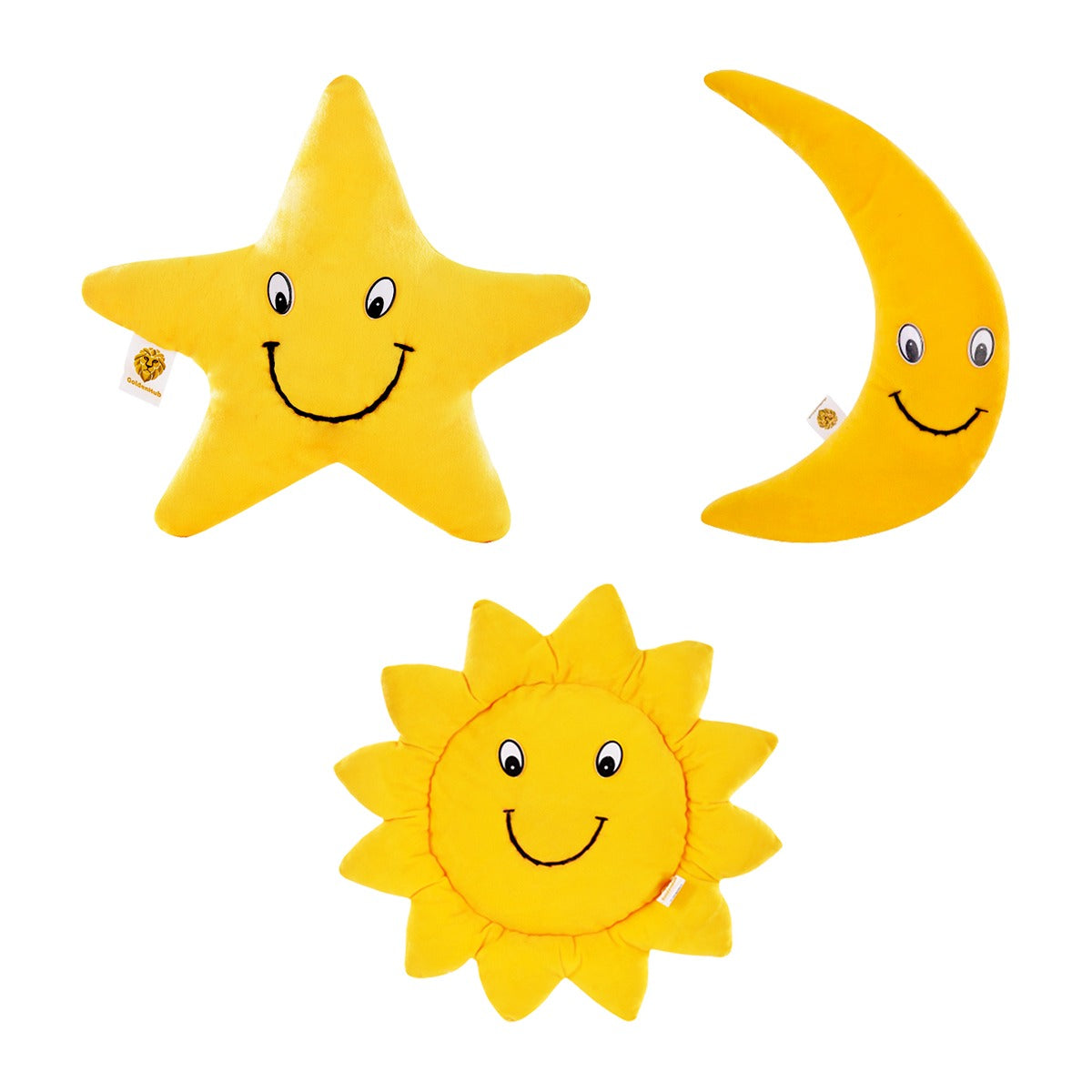 Goldenhub Toys Combo Set of 3 Moon,Sun & Star