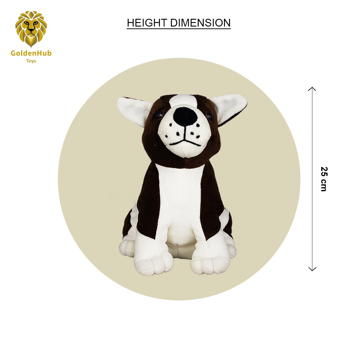 Goldenhub Toys Soft Toys Raja Dog 25 CM