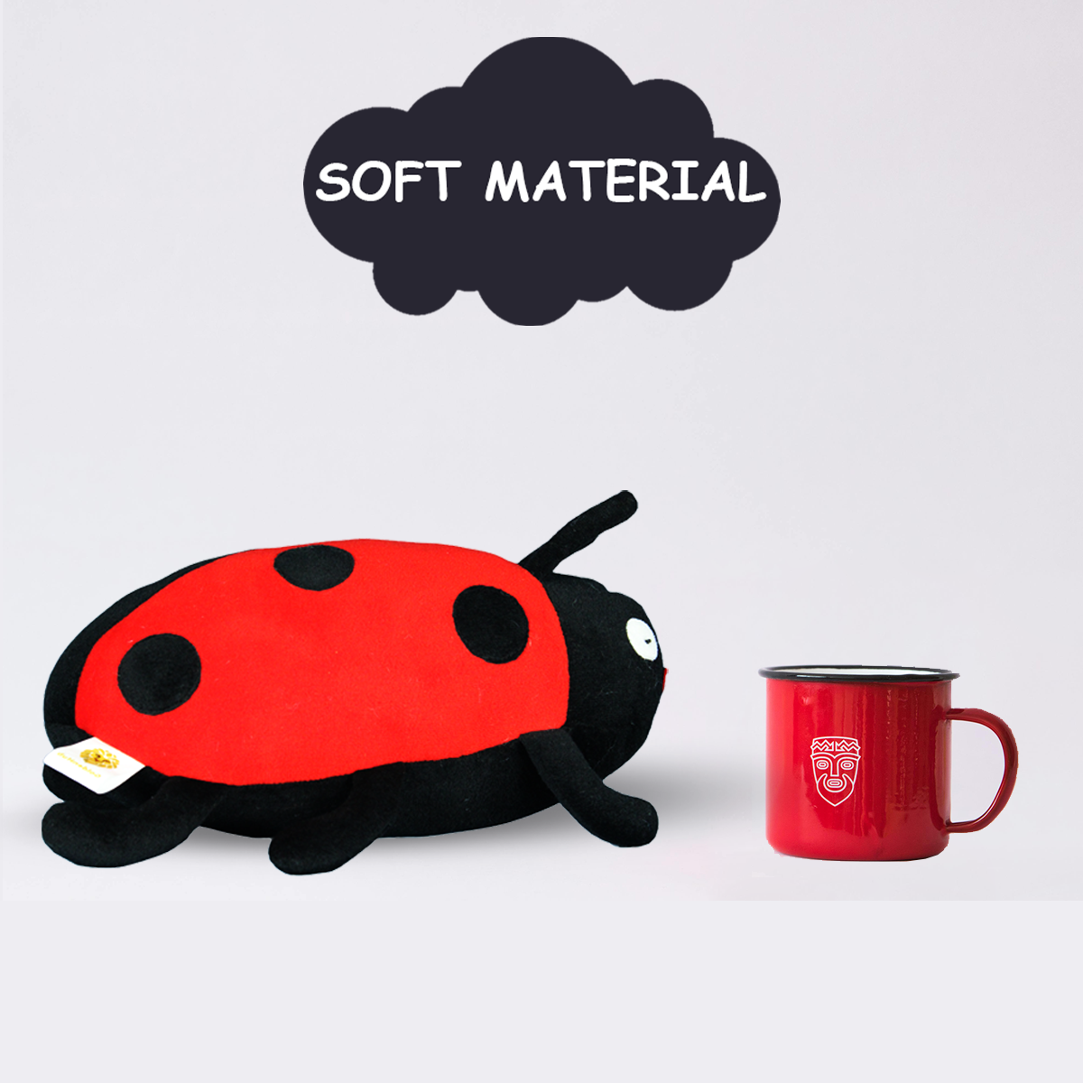 Goldenhub Teddy Lady Bug Plush Toy