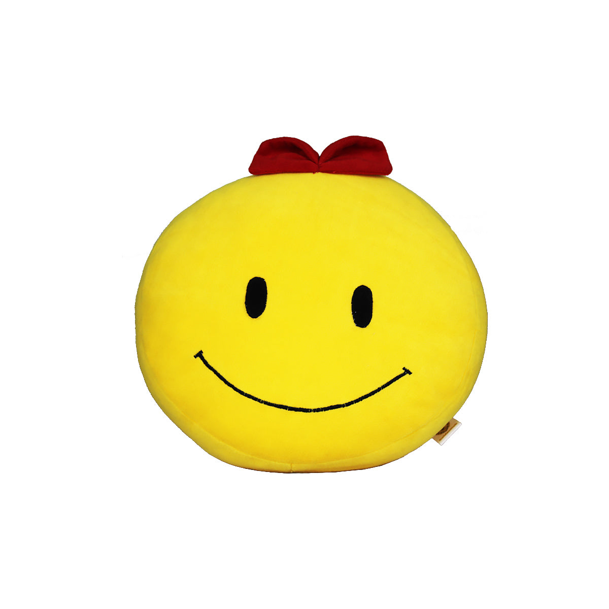 Goldenhub Toys Smiley Cushion With Bow (Girl) 30 CM